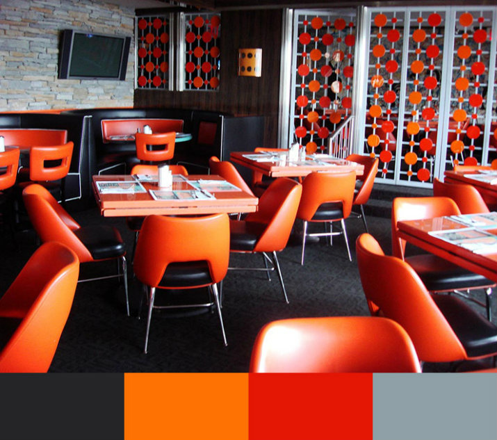 Restaurant interior design color schemes
