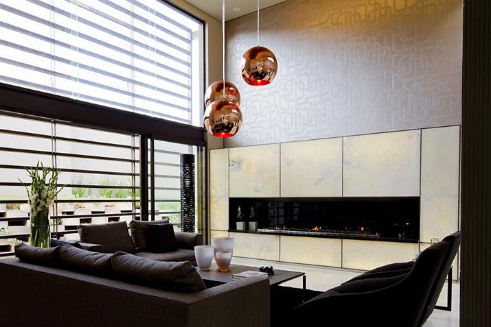 stunning living room Dramatic Modern Residence