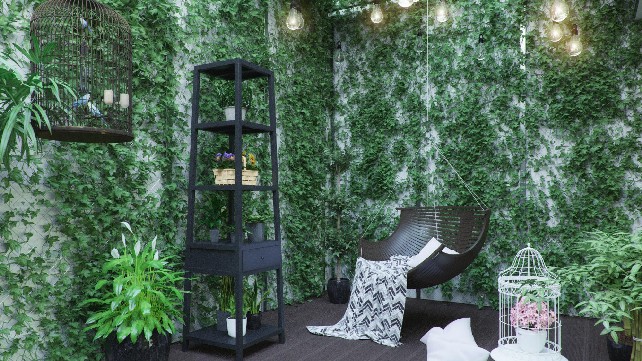 Eco Atrium - an elegante living room using contemporary lighting