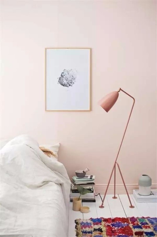 contemporary floor lamps & pastel colors