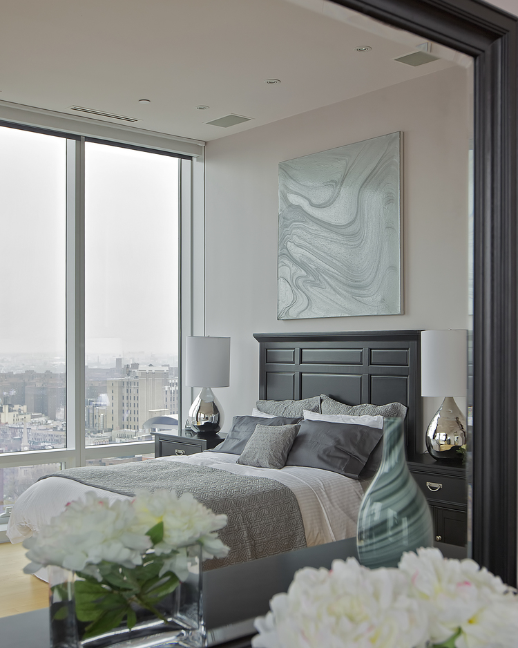 Contemporary Lamps and Sweeping Views in a Marie Burgos Penthouse