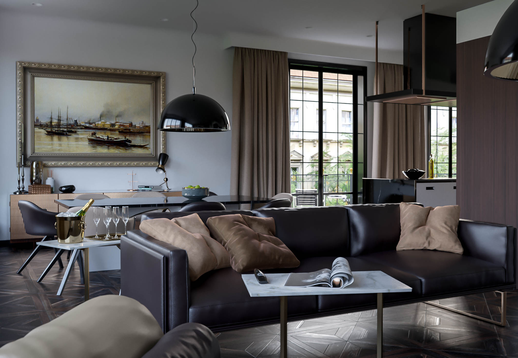 Contemporary Lighting Designs Brighten Up Swedish Modern Home