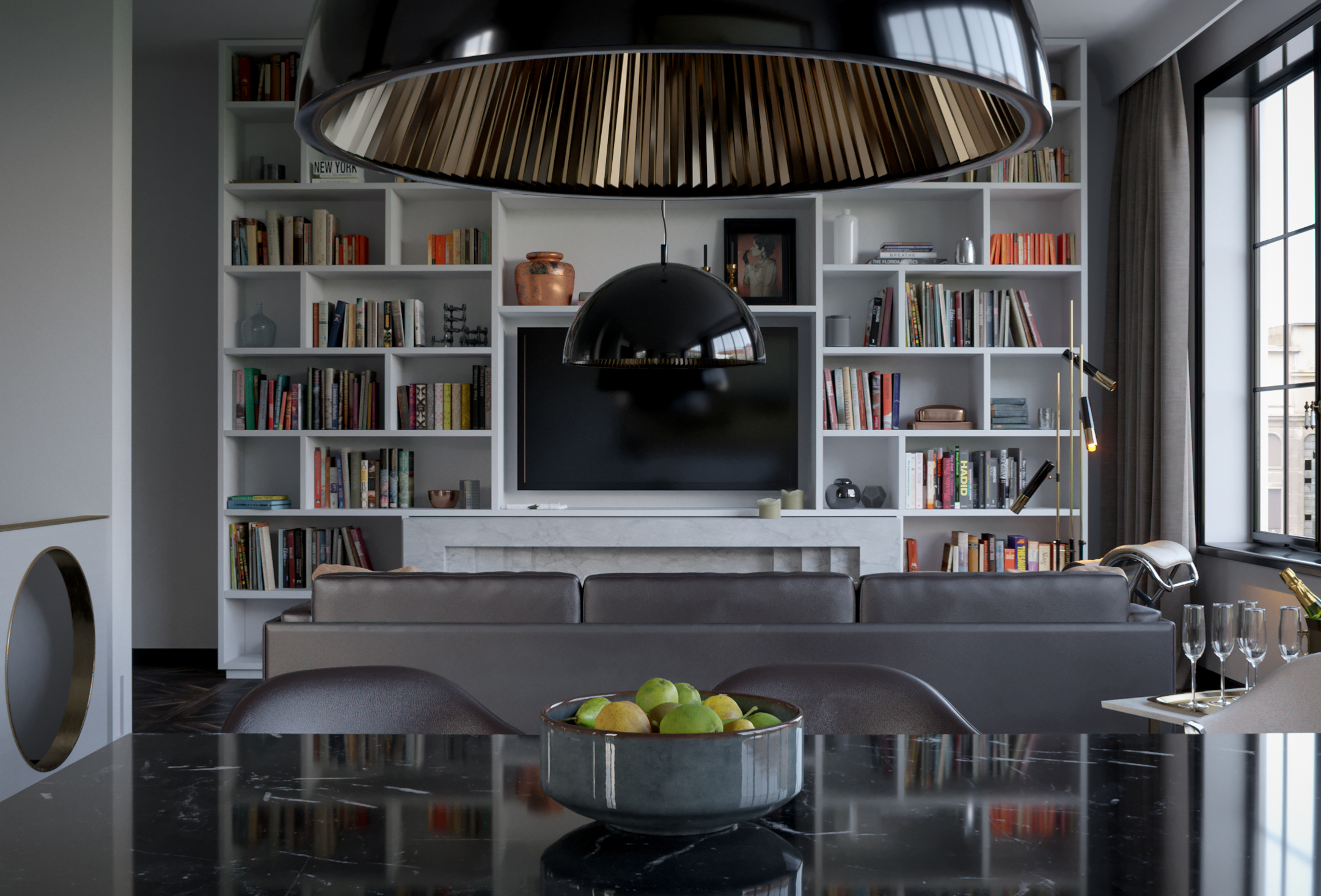 Contemporary Lighting Designs Brighten Up Swedish Modern Home