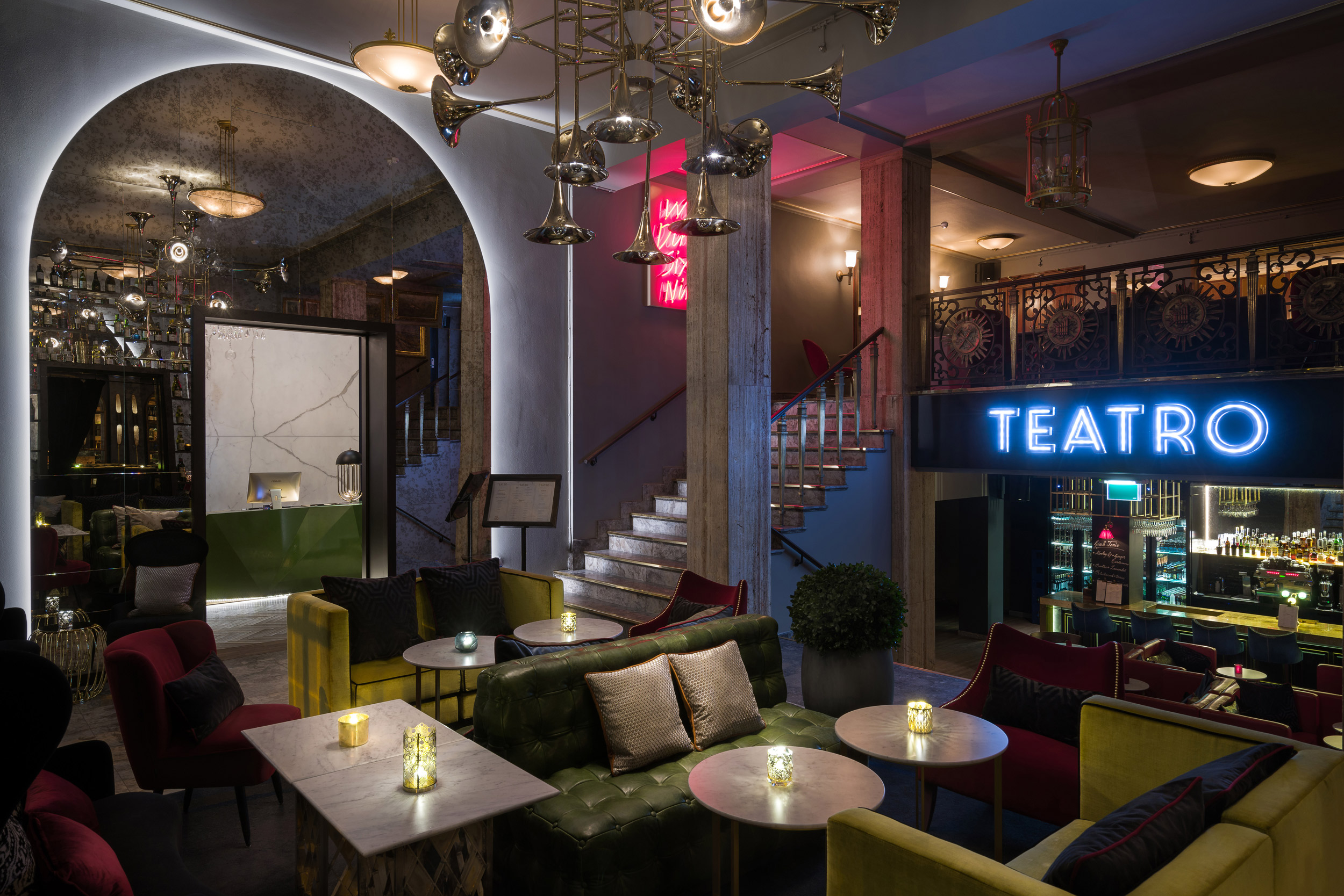 Mid-Century Lighting Designs Shine in Oslo Modern Restaurant