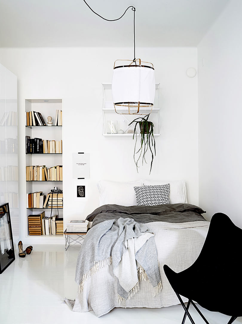 Monochromatic Apartment in Helsinki with Unique Lighting
