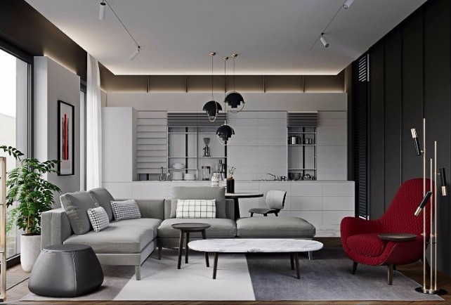 Perfect luxurious lighting living room