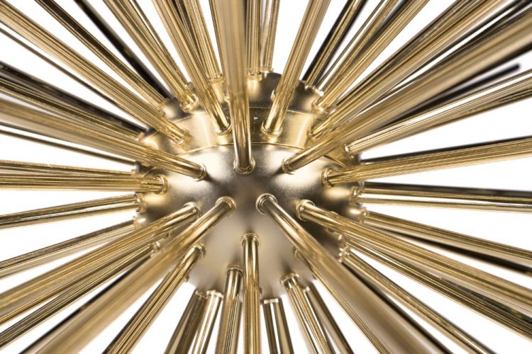 Contemporary Lighting Ideas A Gold Plated Suspension Lamp 2
