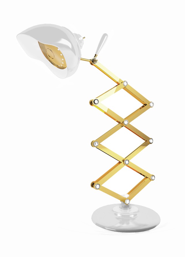 contemporary golden lamps